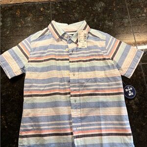 Striped Short Sleeve Shirt - Blue and Pink Children’sPlace NWT!